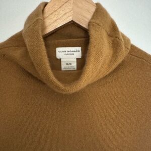 Club Monaco Cashmere Brown Turtleneck Sweater